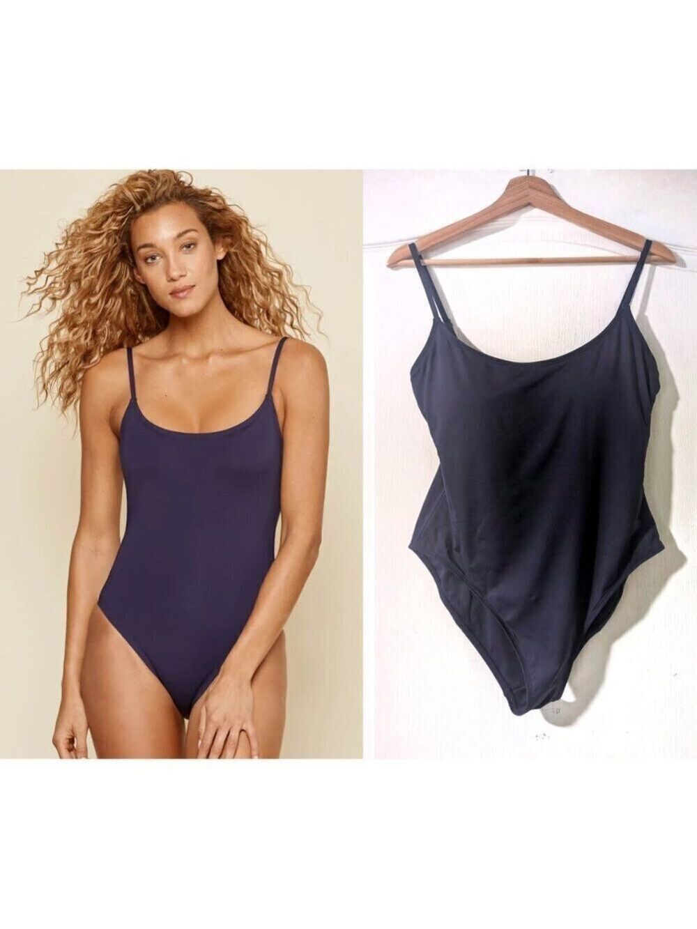 NWT Andie Swim | The Amalfi One Piece in Flat Navy (XL)
